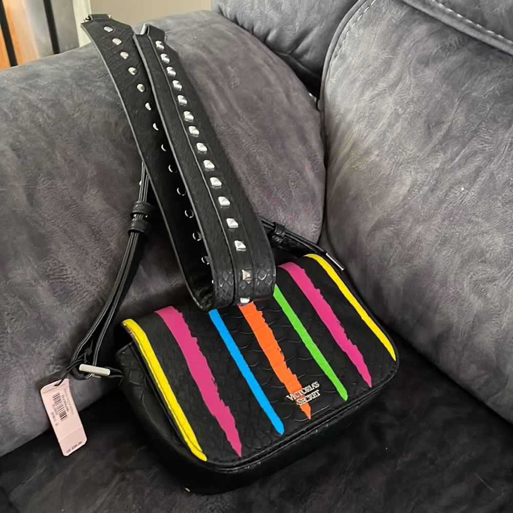 BNWT Victoria’s Secret snake and multi colored crossbody bag
